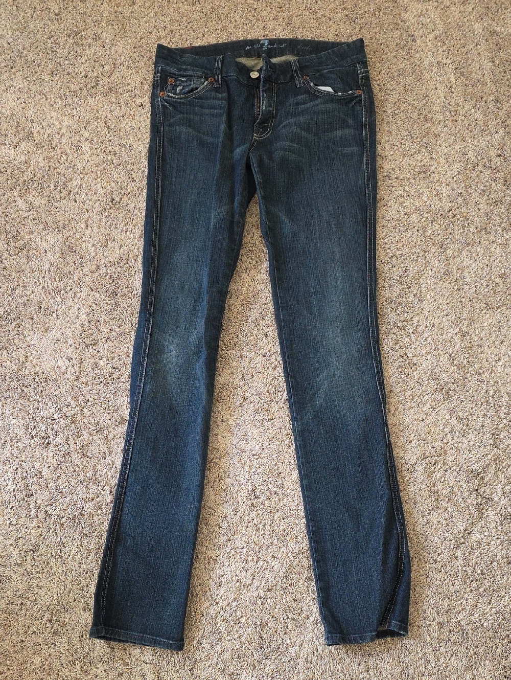 7 For All Mankind Dark Blue Kate Jeans Size 28